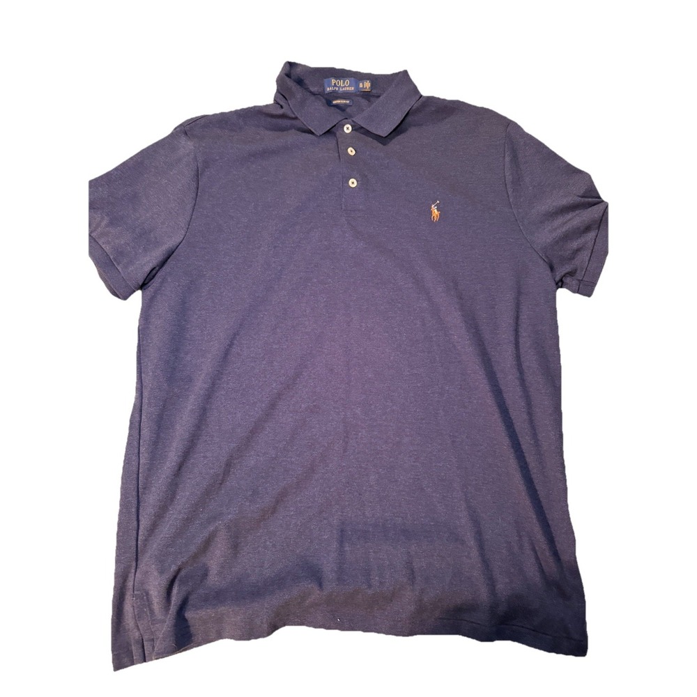 Polo Ralph Lauren Custom Slim Fit Navy Polo size XL